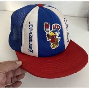 Vintage 1984 Los Angeles Olympics Sam the Eagle Snap Back Cap Adjustable NWOT